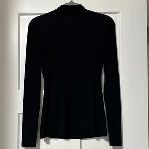 Elegant Black Long Sleeve Women's Top